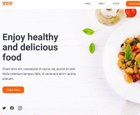 Restaurant Website Template 1