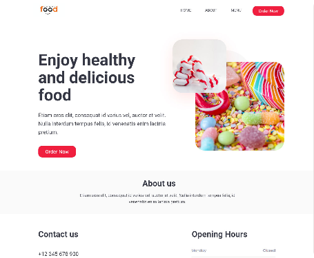 Restaurant Website Template 4