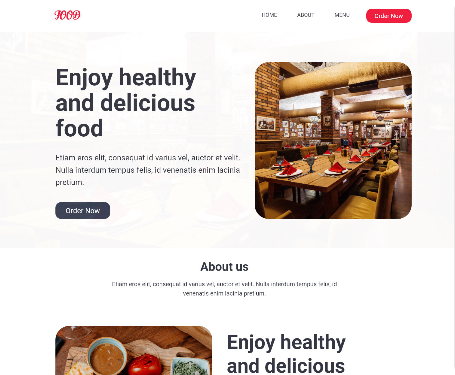 Restaurant Website Template 1