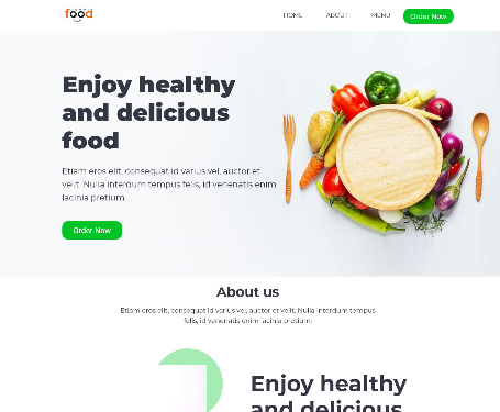 Restaurant Website Template 7