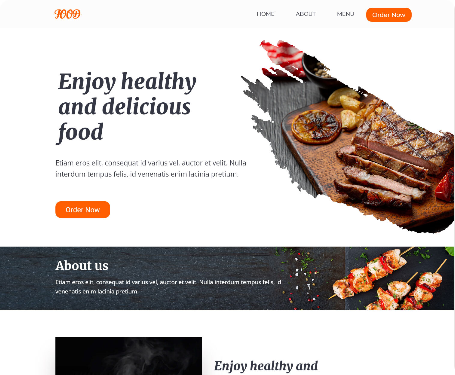 Restaurant Website Template 8